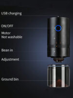 ⁦مطحنة قهوة كهربائية قابلة للشحن عبر USB⁩ - الصورة ⁦5⁩