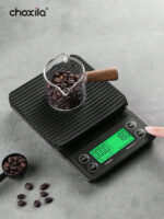ميزان قهوة دقيق مزود بمؤقت وشاشة LCD