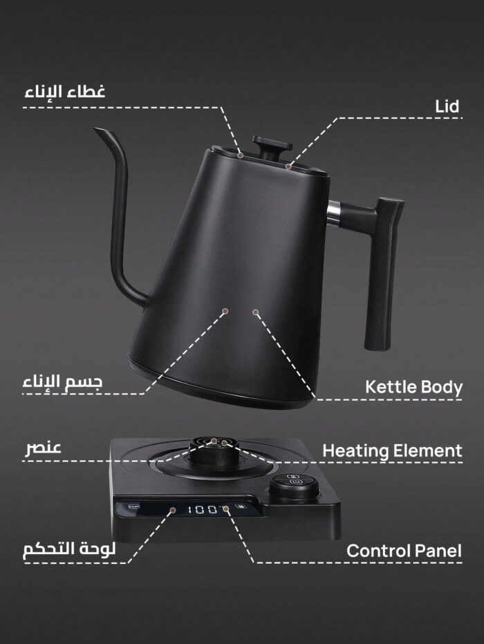 ⁦إبريق ماء كهربائي 1200 وات⁩ - الصورة ⁦8⁩