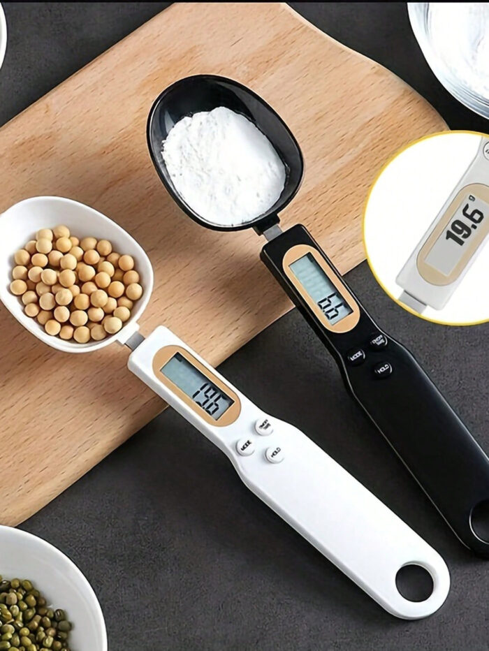 ⁦ملعقة ميزان رقمي بشاشة LCD، دقة 0.1g حتى 500g⁩ - الصورة ⁦3⁩