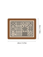 ⁦قاعدة مطاطية أنيقة وعملية لطاولة القهوة، سريعة في إخفاء البقع وتجفيف الأواني المبللة. تتسع بمساحة مناسبة لتخزين صانعة القهوة ومستلزماتها بشكل ديكور منزلي/مكتبي جذاب.⁩ - الصورة ⁦18⁩
